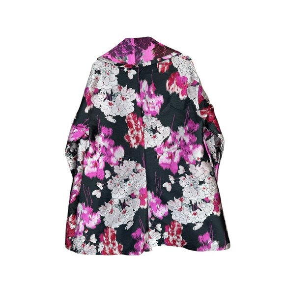Bryn Walker Floral Marcella Jacket Coat Size Medium ? Pink Black Oversize - Picture 2 of 7